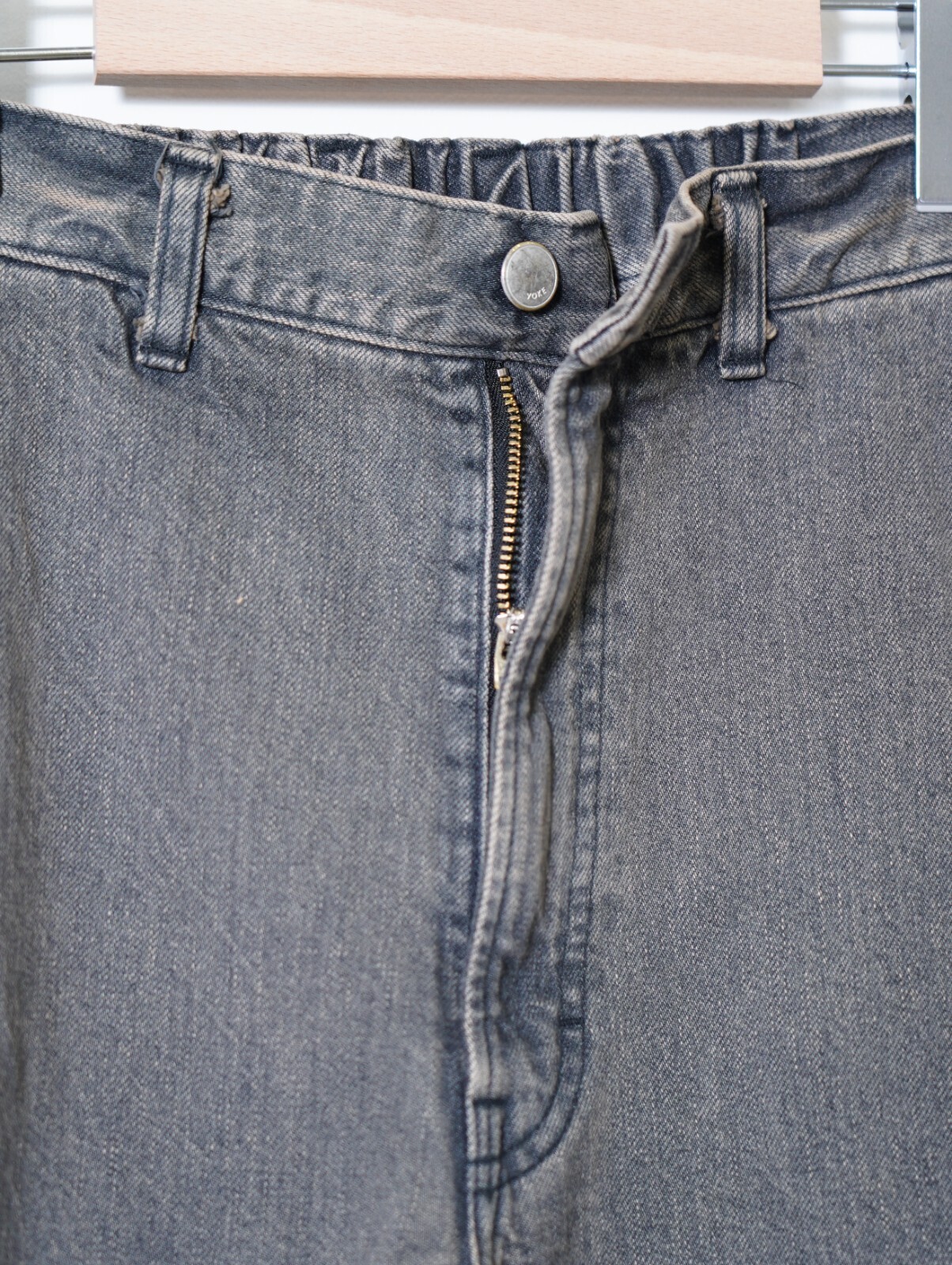 YOKE 男士 Denim Wide Straight Pants Vintage Wash 图片4