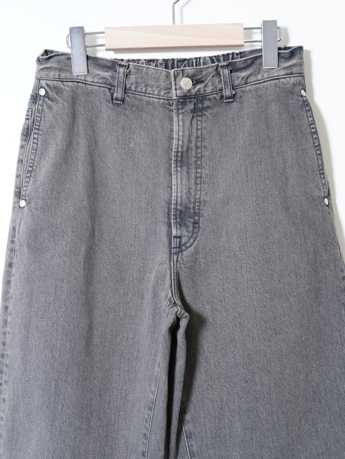 YOKE 男士 Denim Wide Straight Pants Vintage Wash 图片3