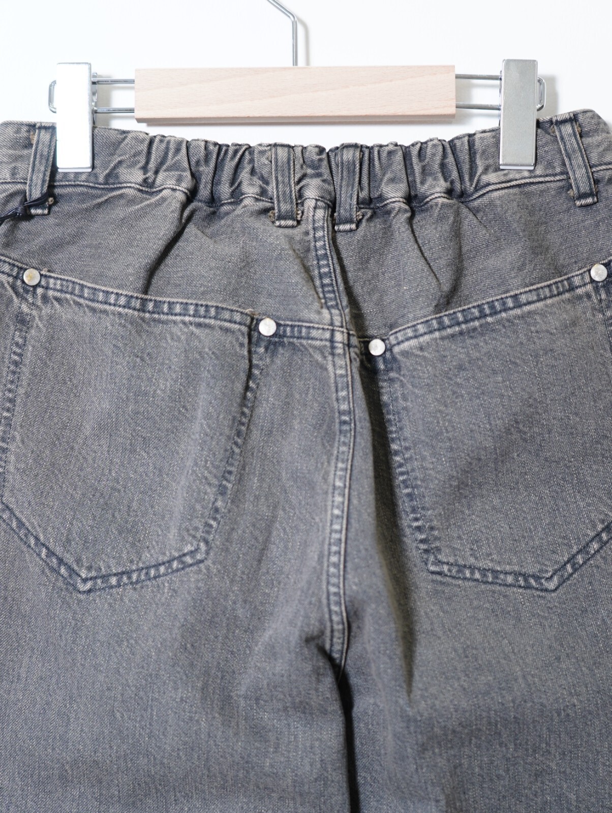 YOKE 男士 Denim Wide Straight Pants Vintage Wash 图片6