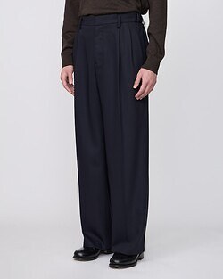 IRENISA 남성 TWO TUCKS WIDE TROUSERS (26SS) 이미지2