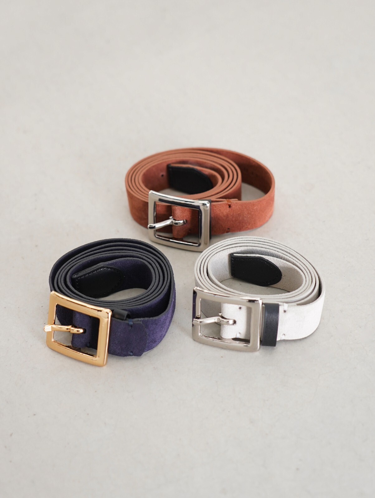 フジ レディース & メンズ スエードナローベルト 画像13