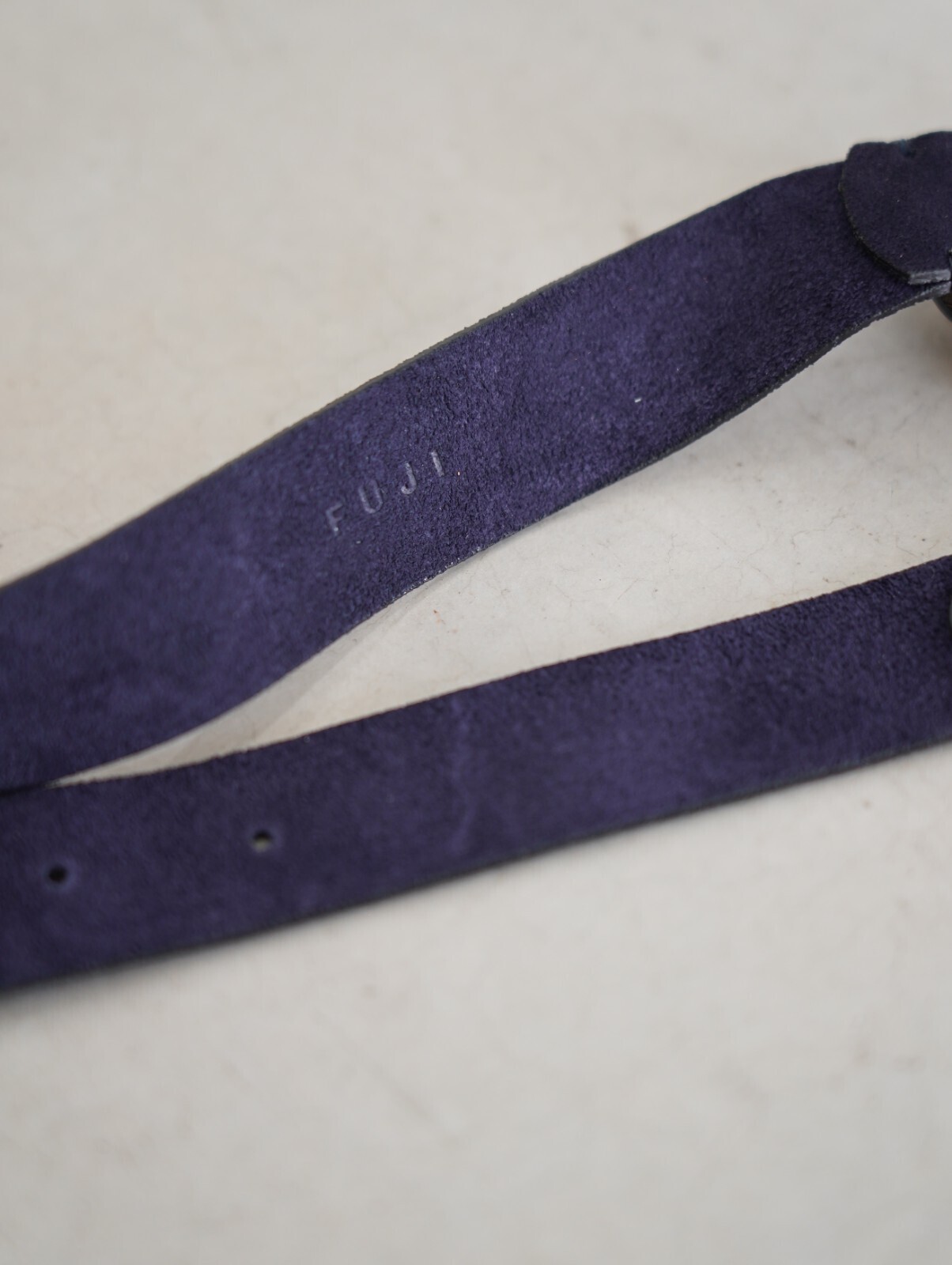 フジ レディース & メンズ スエードナローベルト 画像4