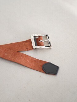 フジ レディース & メンズ スエードナローベルト 画像7