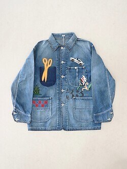 KHOKI 男裝 Hand-Embroidered Denim Coverall (CO) 圖片1