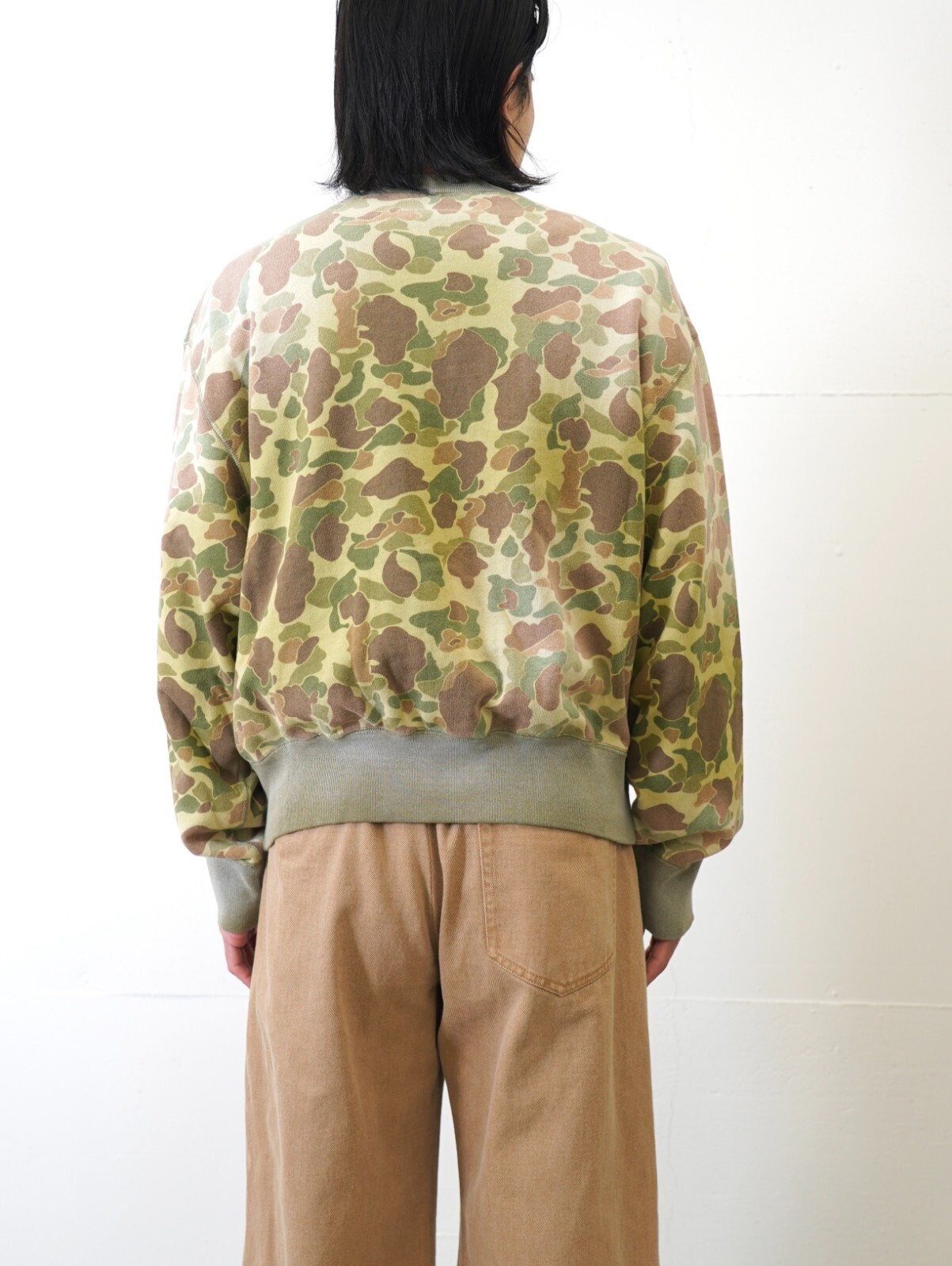 KHOKI MENS Camo Sweat Cardigan IMAGE4
