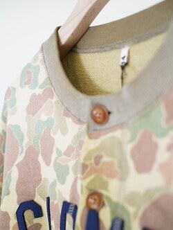 KHOKI MENS Camo Sweat Cardigan IMAGE11