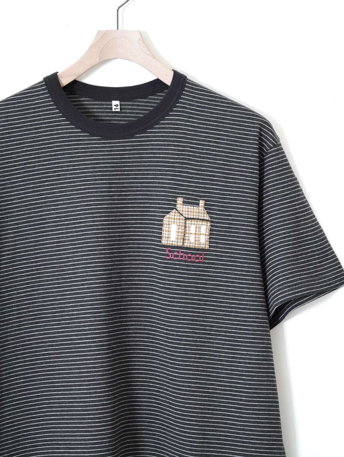 KHOKI MENS Hand-Embroidered Stripe T-Shirt IMAGE15