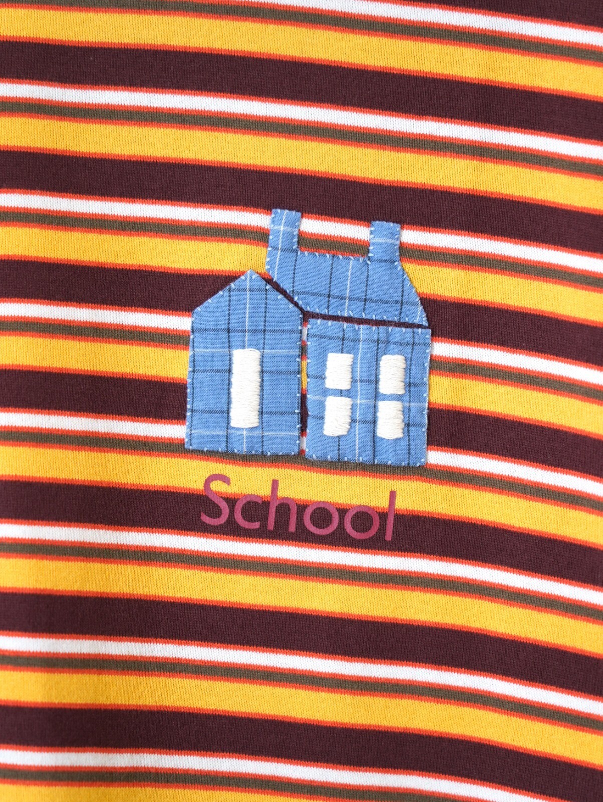 KHOKI MENS Hand-Embroidered Stripe T-Shirt IMAGE8