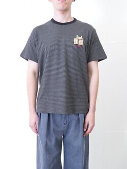 KHOKI MENS Hand-Embroidered Stripe T-Shirt IMAGE10