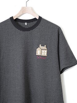 KHOKI MENS Hand-Embroidered Stripe T-Shirt IMAGE15