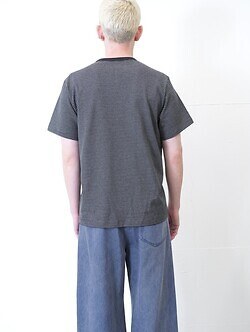 KHOKI MENS Hand-Embroidered Stripe T-Shirt IMAGE12