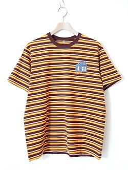KHOKI MENS Hand-Embroidered Stripe T-Shirt IMAGE5