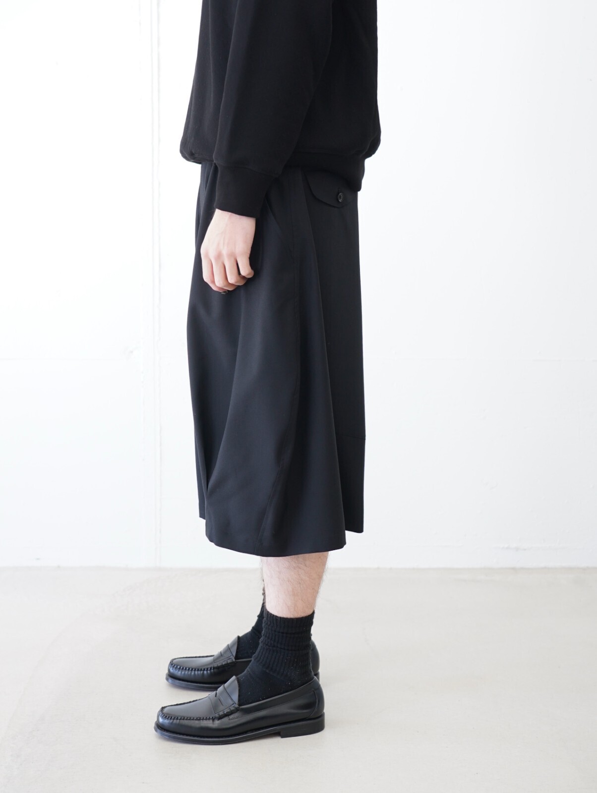 KHOKI 남성 Pleated Balloon Dress Shorts 이미지2