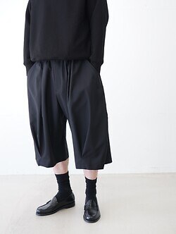 KHOKI 남성 Pleated Balloon Dress Shorts 이미지4