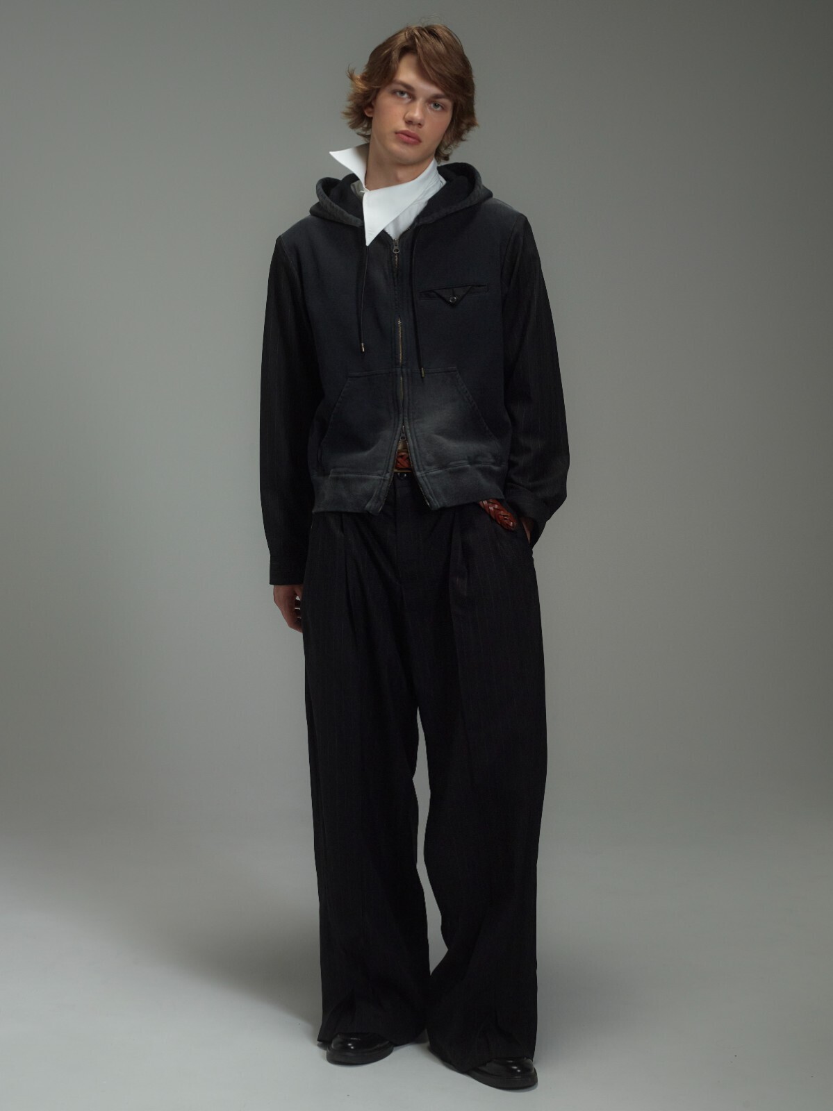 KHOKI MENS Combination Zip Hoodie IMAGE8