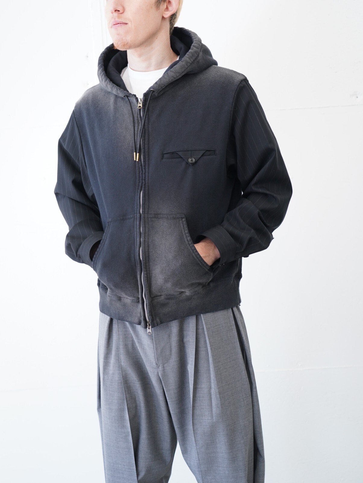 KHOKI 男士 Combination Zip Hoodie 圖片4