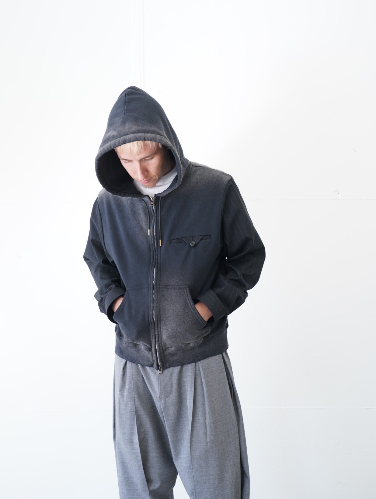 KHOKI 男士 Combination Zip Hoodie 圖片6