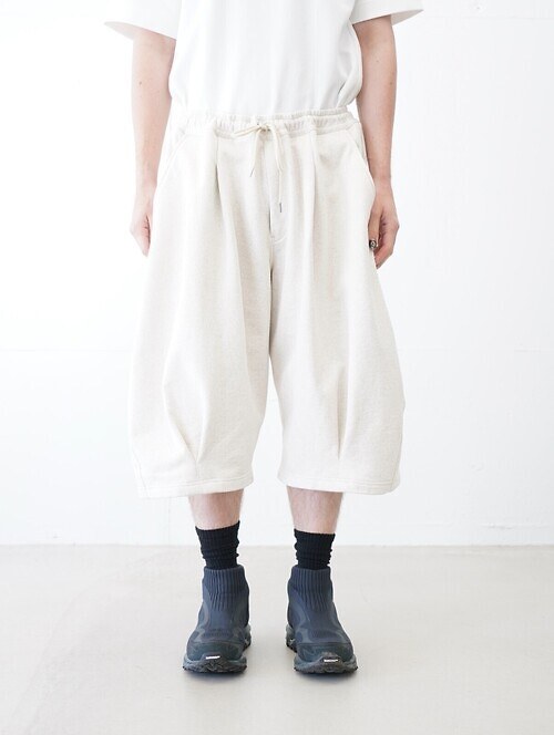 Pleated Balloon Sweat Shorts｜KHOKI 男裝