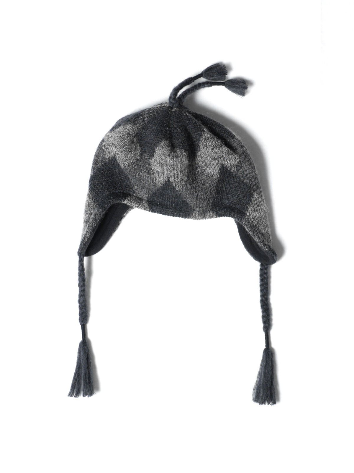 ダイリク メンズ アーガイルパイロットニットキャップ 画像7