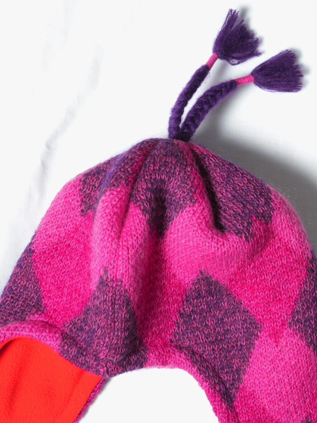 ダイリク メンズ アーガイルパイロットニットキャップ 画像9