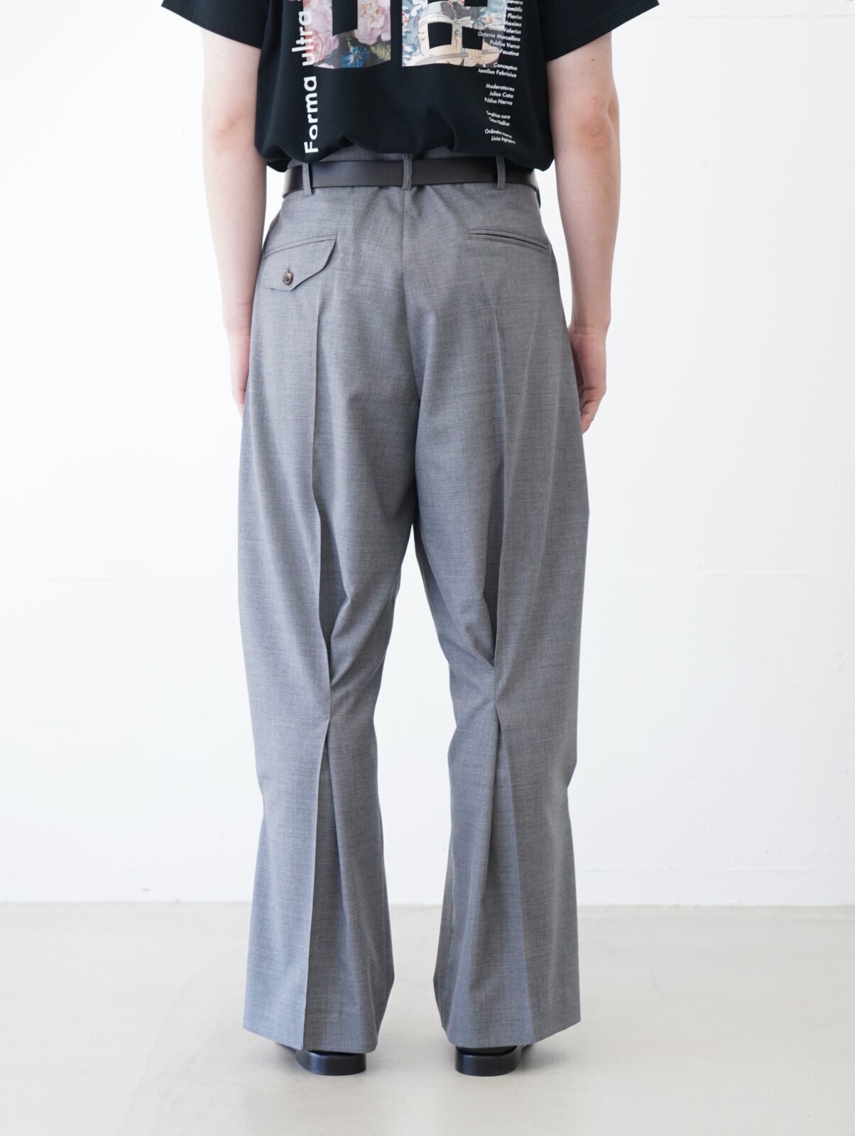 KHOKI 남성 Pleated Dress Pants 이미지14