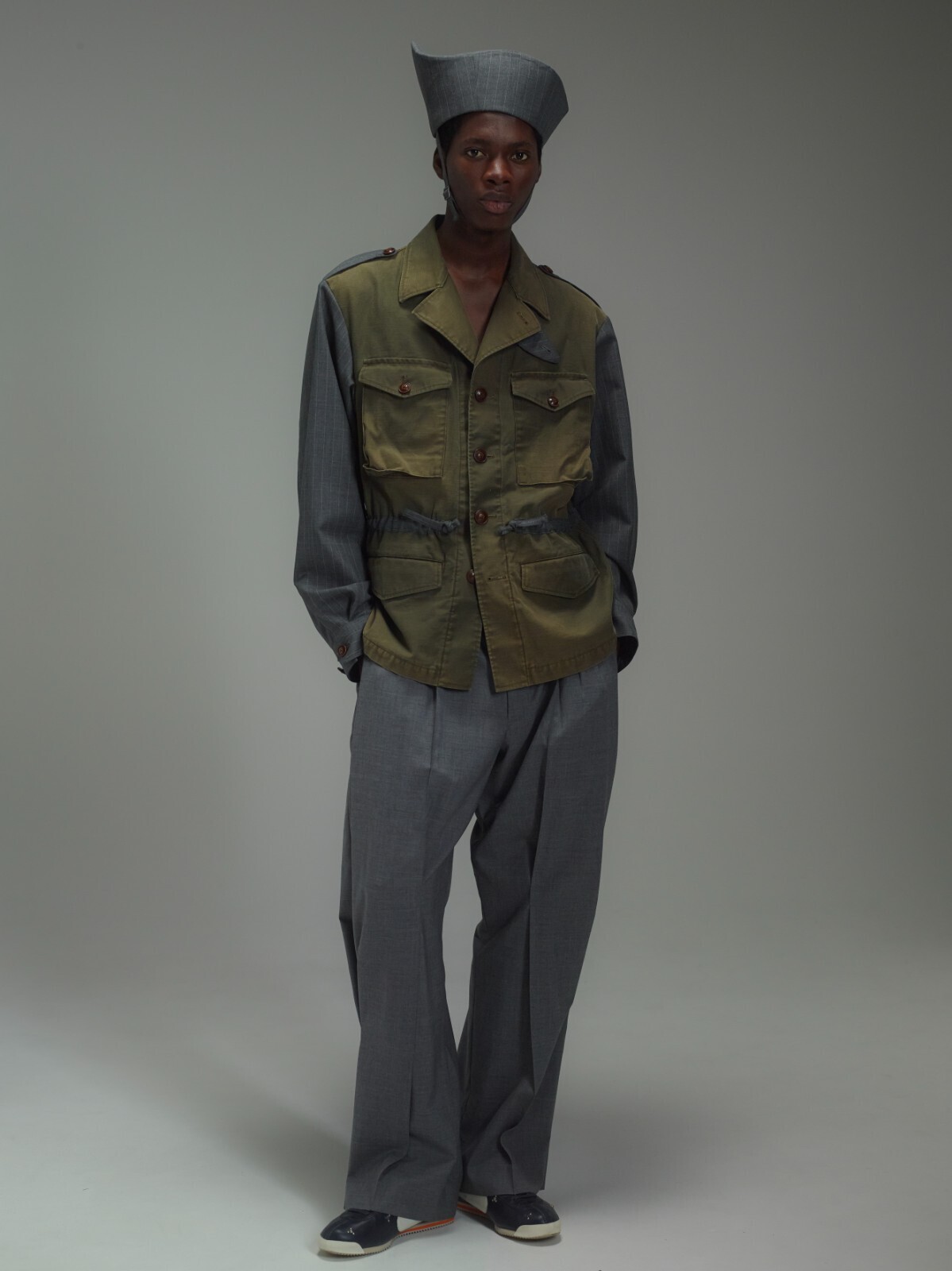 KHOKI MENS Pleated Dress Pants IMAGE12