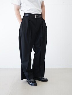 KHOKI 남성 Pleated Dress Pants 이미지4