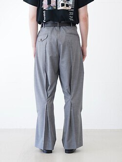 KHOKI 남성 Pleated Dress Pants 이미지14