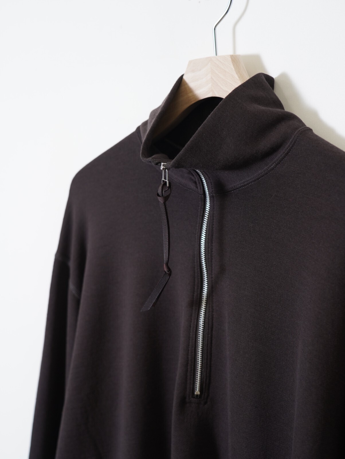 プロダクトトゥエルブ メンズ スーパー140s メリノウールハーフジップ 画像15