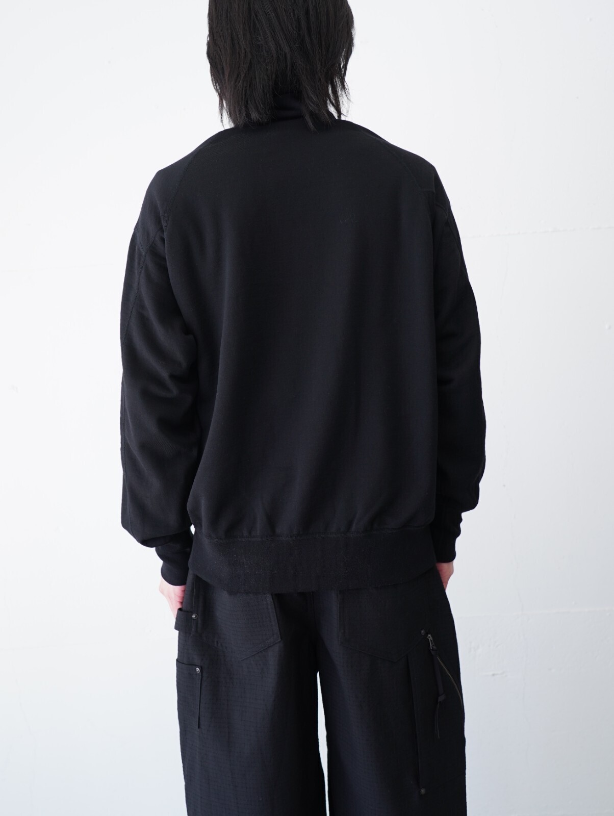 プロダクトトゥエルブ メンズ スーパー140s メリノウールハーフジップ 画像4