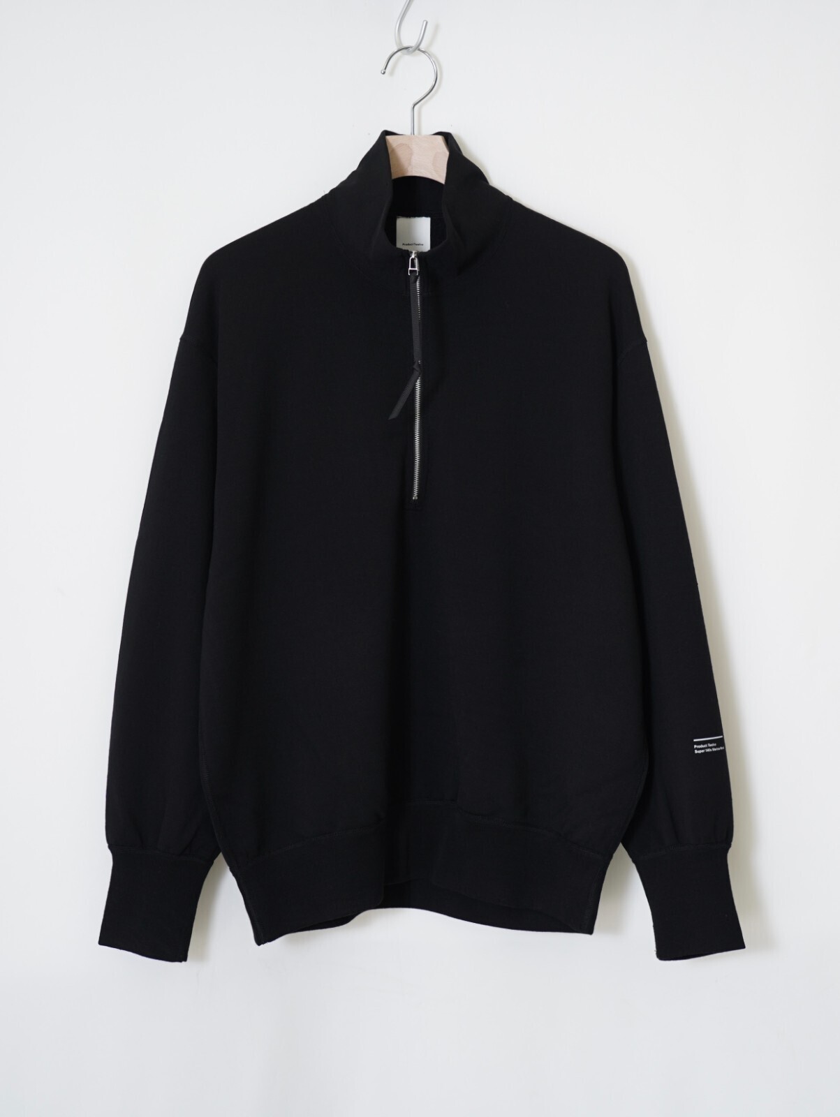 プロダクトトゥエルブ メンズ スーパー140s メリノウールハーフジップ 画像5