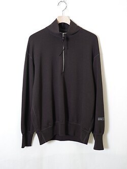プロダクトトゥエルブ メンズ スーパー140s メリノウールハーフジップ 画像13