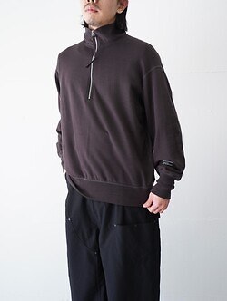 プロダクトトゥエルブ メンズ スーパー140s メリノウールハーフジップ 画像10