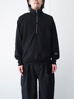 プロダクトトゥエルブ メンズ スーパー140s メリノウールハーフジップ 画像2