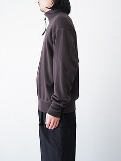 プロダクトトゥエルブ メンズ スーパー140s メリノウールハーフジップ 画像11