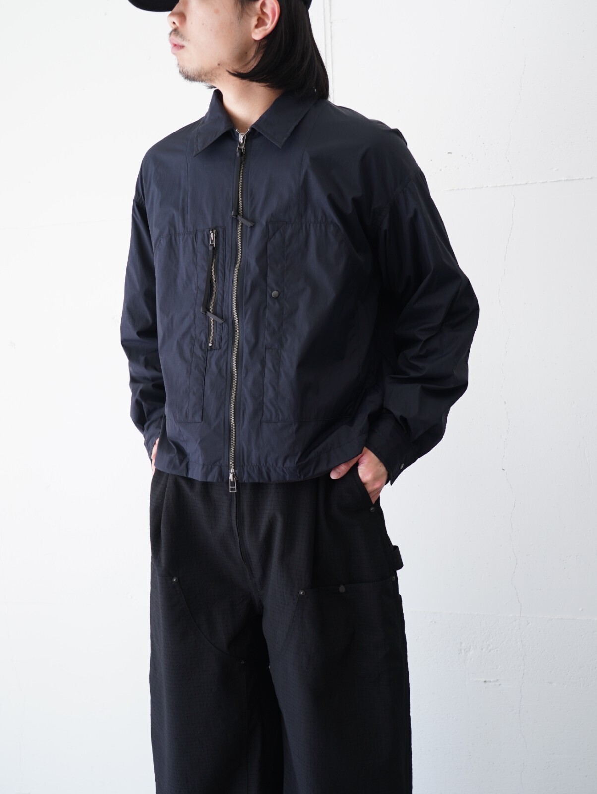 プロダクトトゥエルブ メンズ ジップアップユーティリティシャツ 画像2