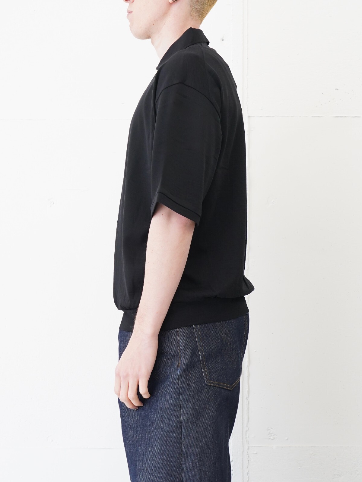 プロダクトトゥエルブ メンズ スーパー140s メリノウールショートスリーブハーフジップ 画像8