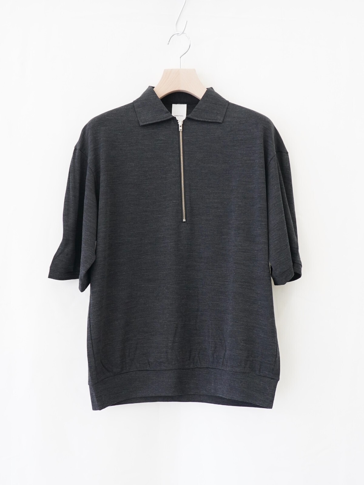 プロダクトトゥエルブ メンズ スーパー140s メリノウールショートスリーブハーフジップ 画像5
