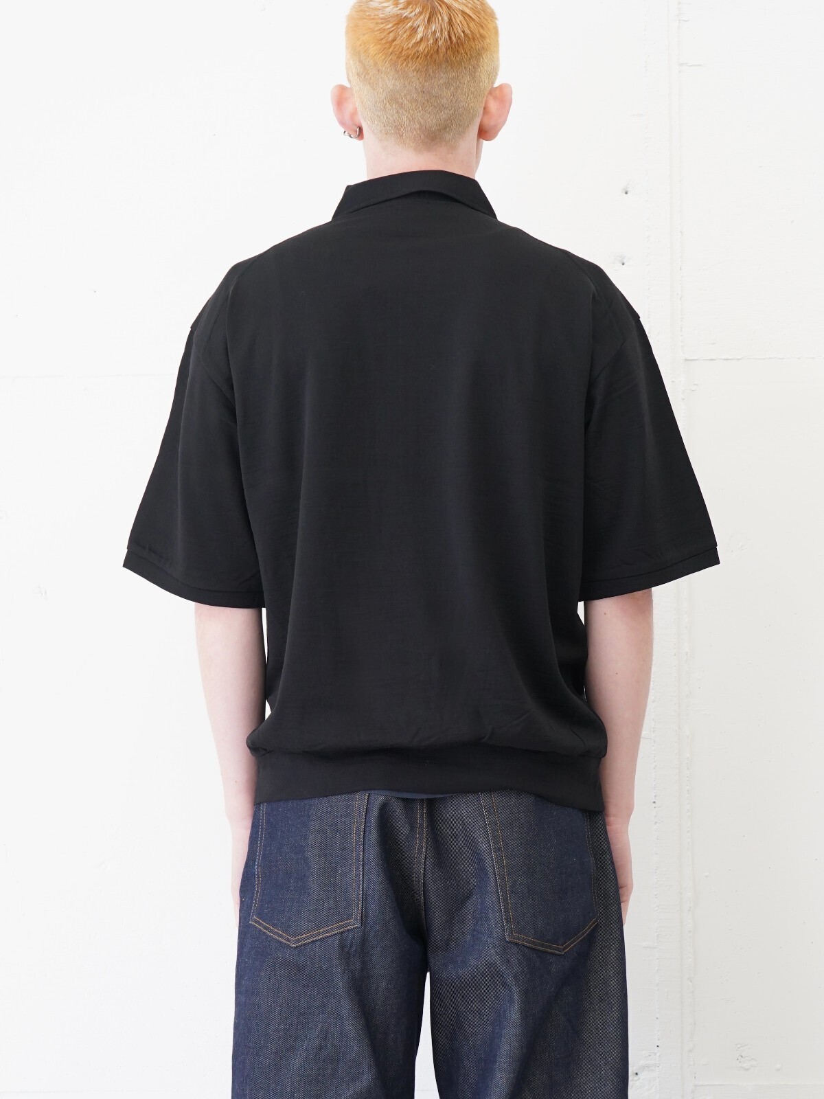 プロダクトトゥエルブ メンズ スーパー140s メリノウールショートスリーブハーフジップ 画像9