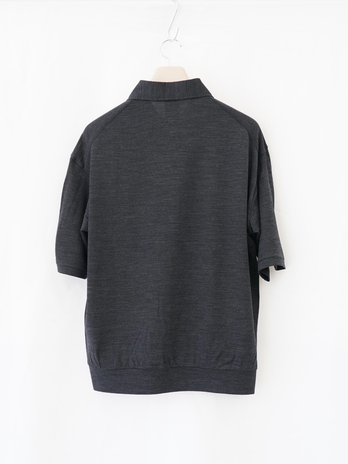 プロダクトトゥエルブ メンズ スーパー140s メリノウールショートスリーブハーフジップ 画像6
