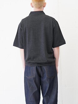 プロダクトトゥエルブ メンズ スーパー140s メリノウールショートスリーブハーフジップ 画像3