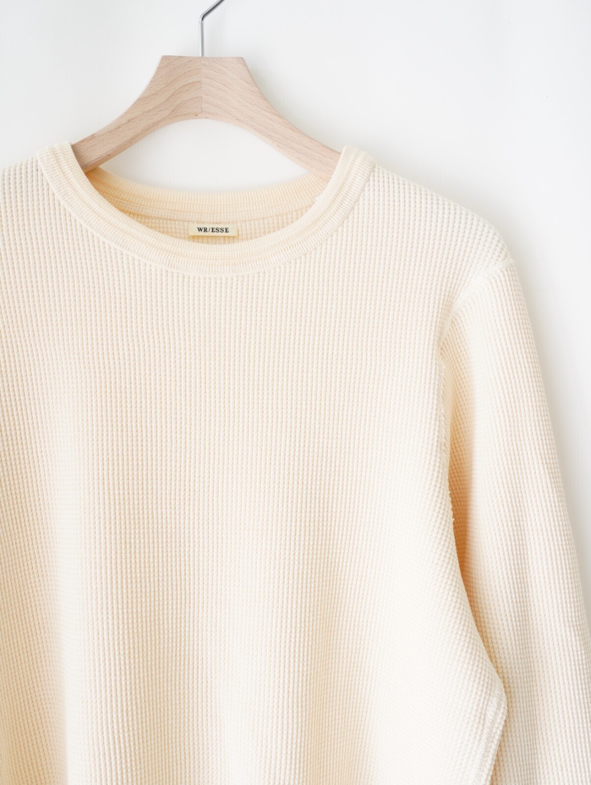 ワンダールーム・エッセ レディース & メンズ ワッフル ロングTシャツ 画像3