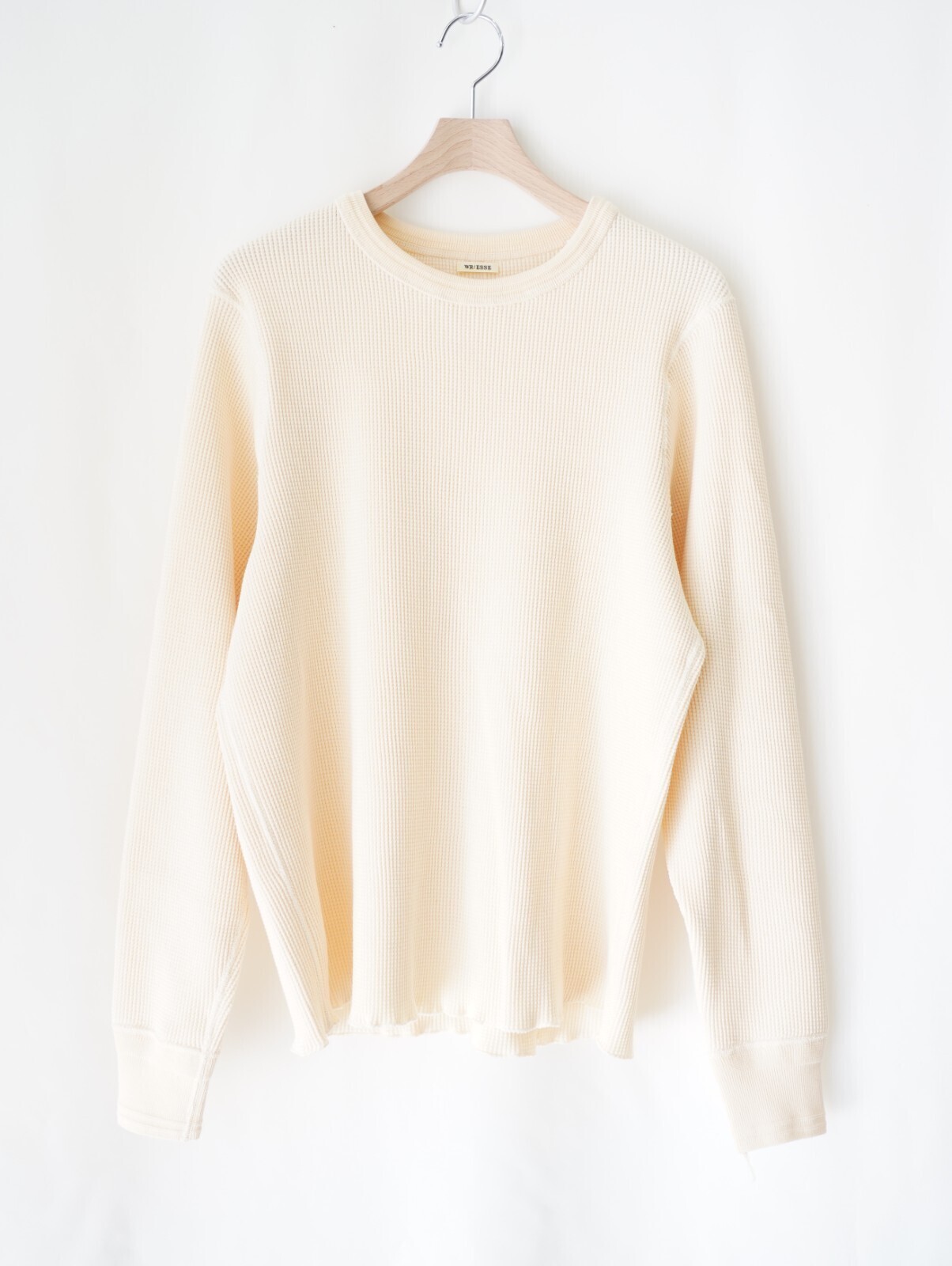 ワンダールーム・エッセ レディース & メンズ ワッフル ロングTシャツ 画像1