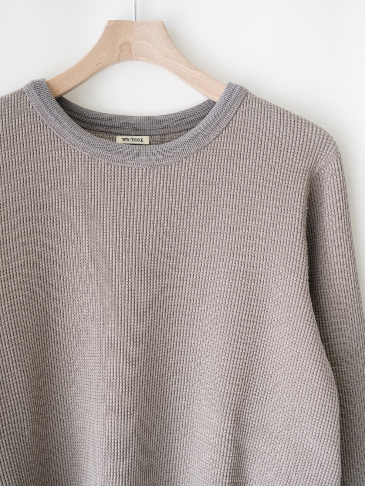 ワンダールーム・エッセ レディース & メンズ ワッフル ロングTシャツ 画像8