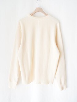 ワンダールーム・エッセ レディース & メンズ ワッフル ロングTシャツ 画像2