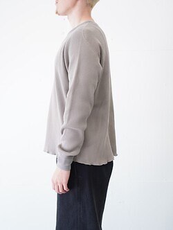 ワンダールーム・エッセ レディース & メンズ ワッフル ロングTシャツ 画像11