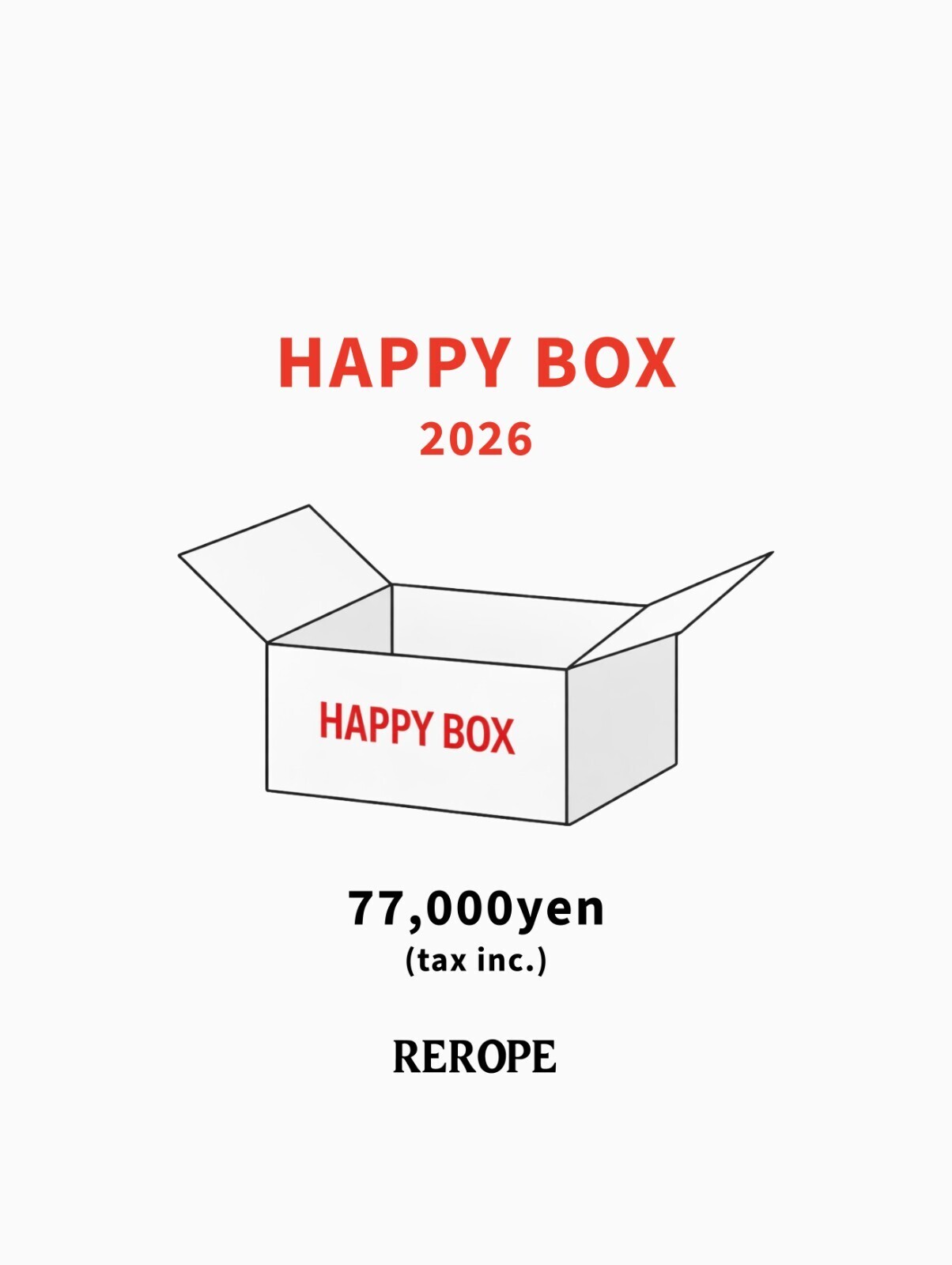 WOMENS & MENS HAPPY BAG 2026 -77,000yen- IMAGE1