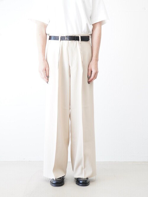 TUCK-BAGGY TYPE 3 - Tencel Canvas FAB -｜saby MENS