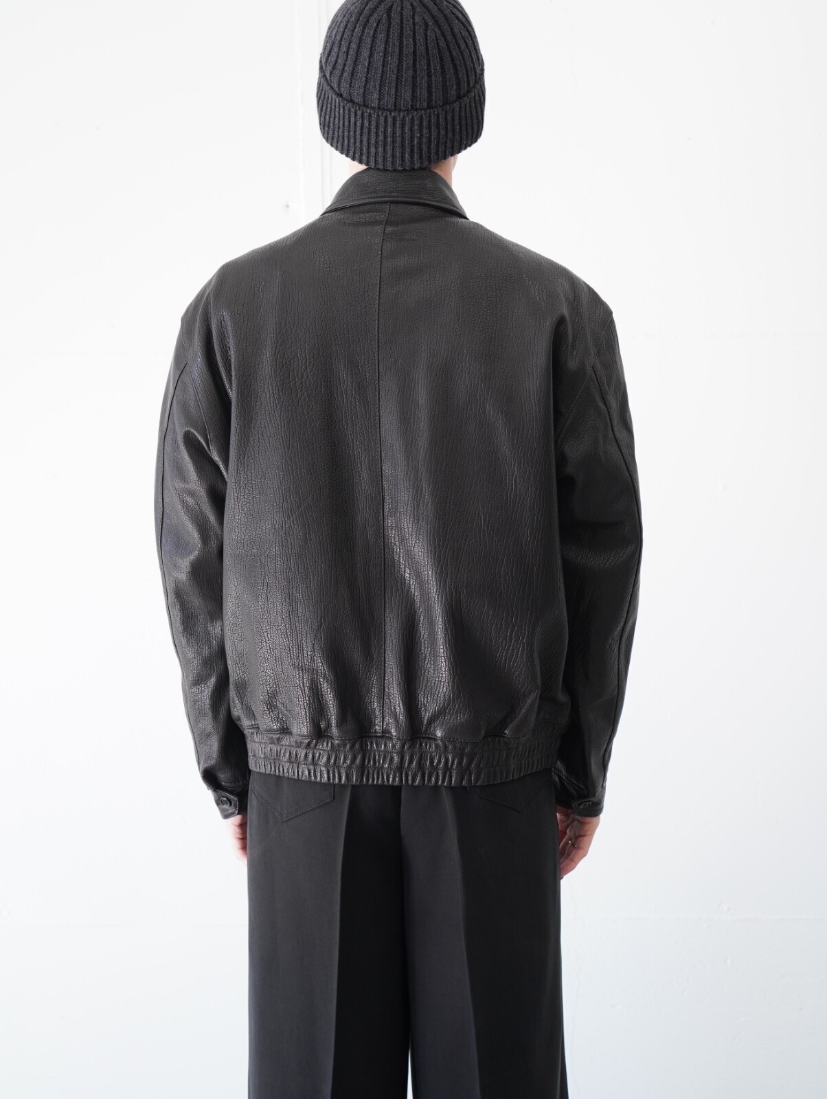 セブンバイセブン メンズ レザージップアップブルゾン -シープシュリンクレザー- 画像4