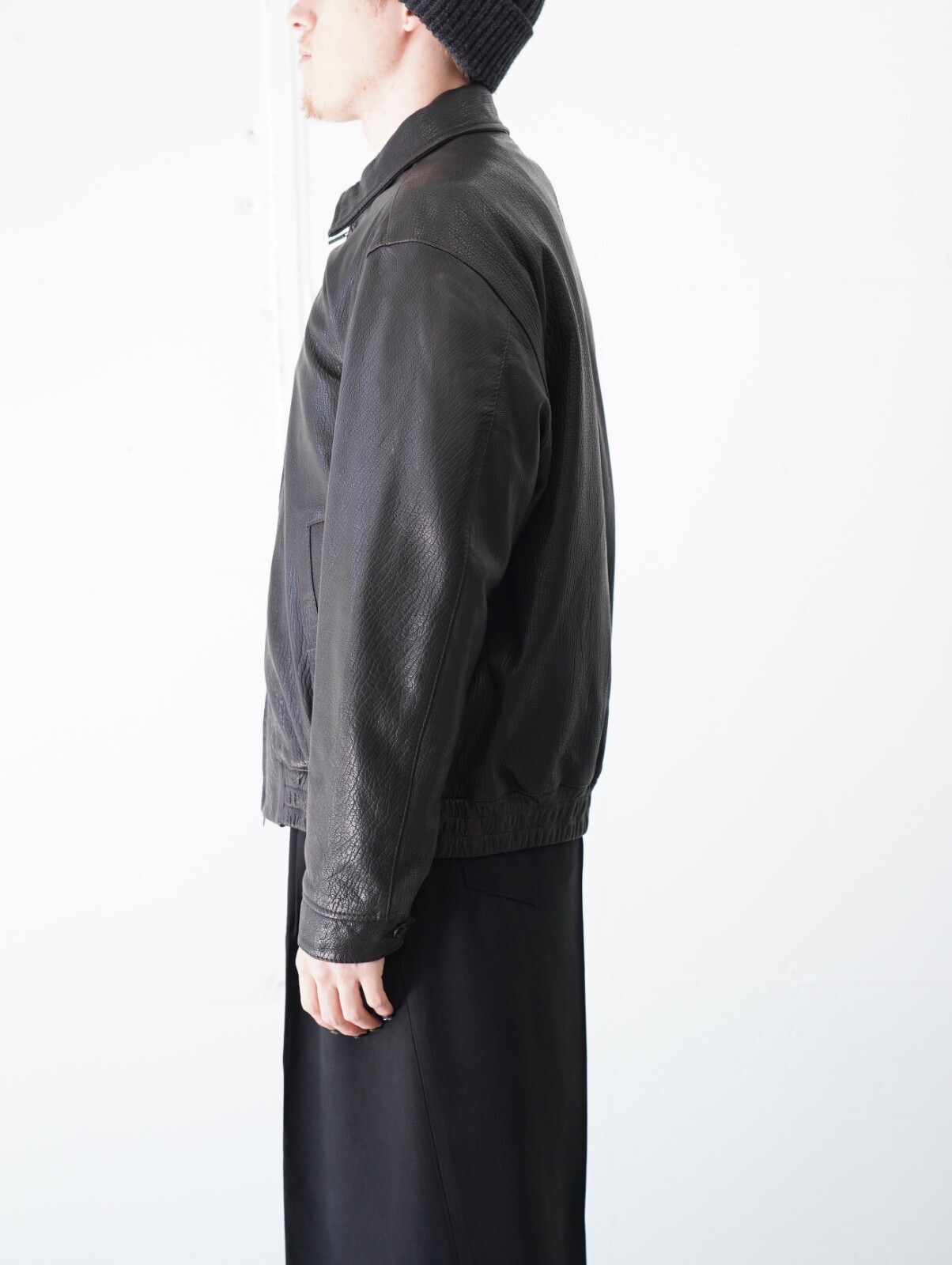 セブンバイセブン メンズ レザージップアップブルゾン -シープシュリンクレザー- 画像3